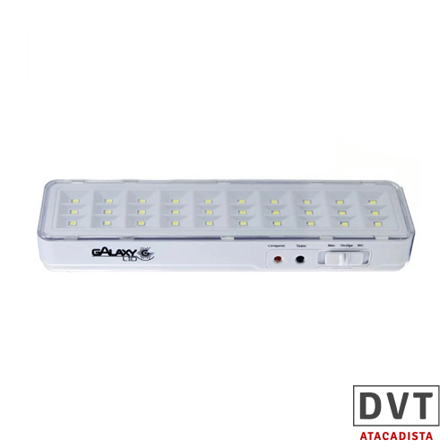 Luminaria Emergencia Leds W K Biv Galaxy Dvt Atacadista