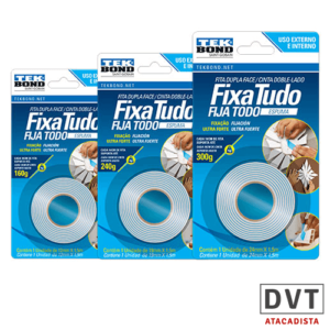 Fita Dupla Face Interna Acrilica 12MMX2M-Tekbond - Fita Dupla Face Interna  Acrilica 12MMX2M-Tekbond - Tek Bond